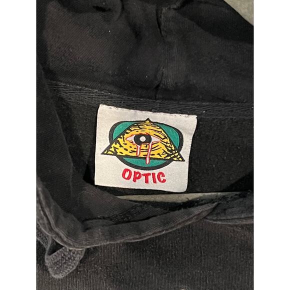 Optic Black Pullover Hoodie Mens M - Picture 3 of 4